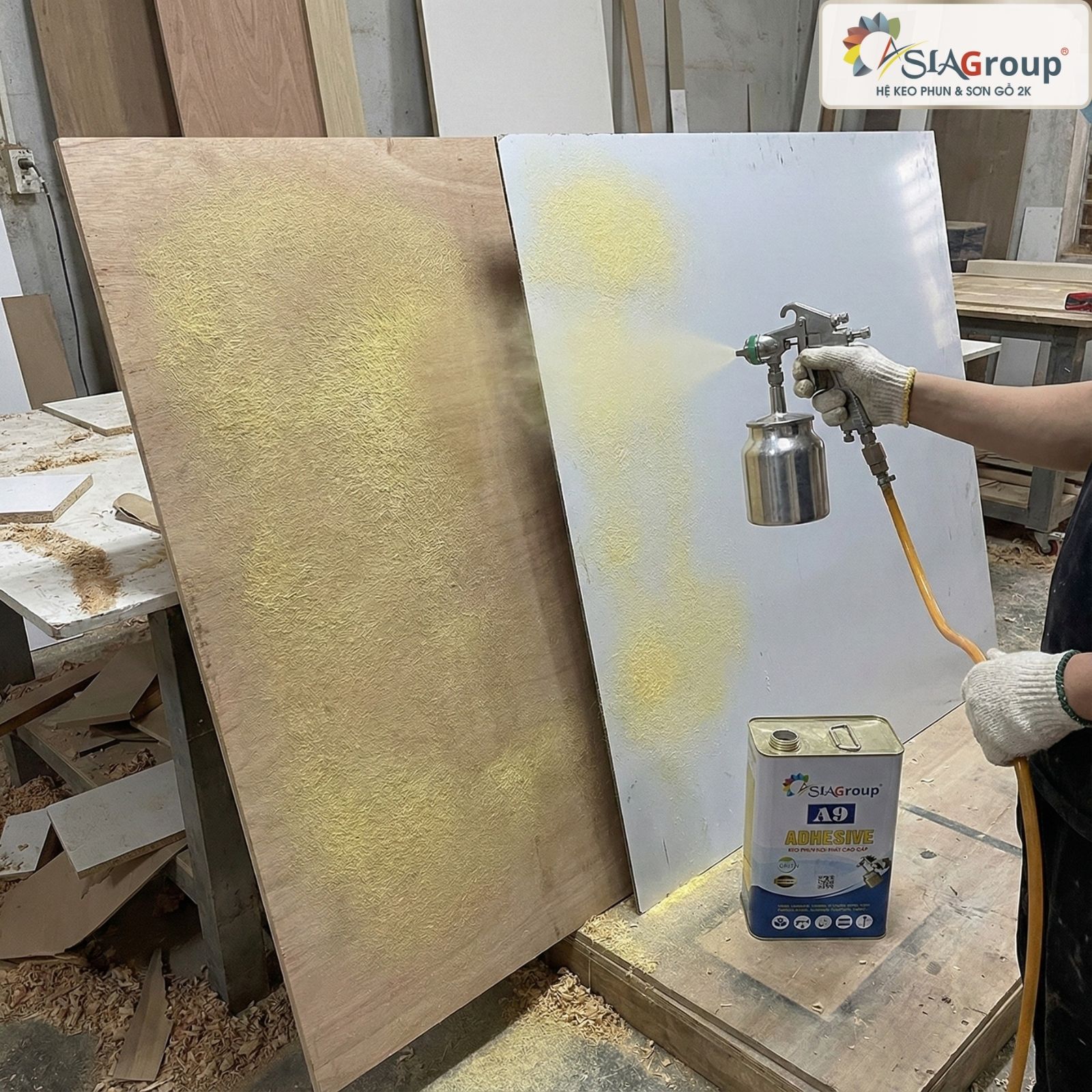 keo phun đa năng, keo dán đa năng, ứng dụng của keo dán