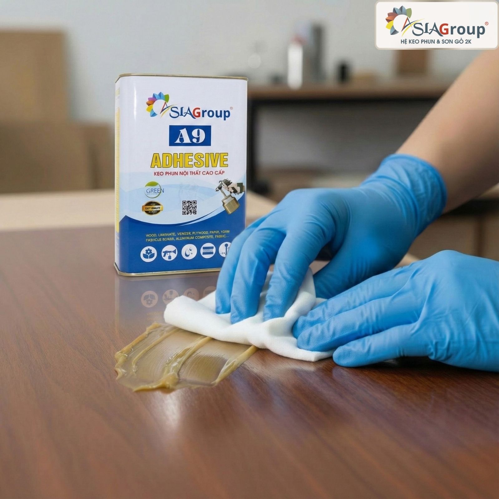 cách tẩy keo dính trên gỗ, cách làm sạch keo dán gỗ